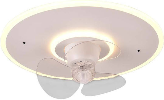 Trio Lighting Nybro Πλαφονιέρα 50cm με Φως Λευκή
