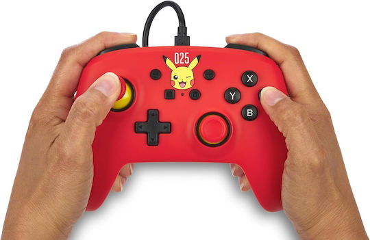 PowerA 323392 Gamepad Cu Fir Pentru Switch Laughing Pikachu