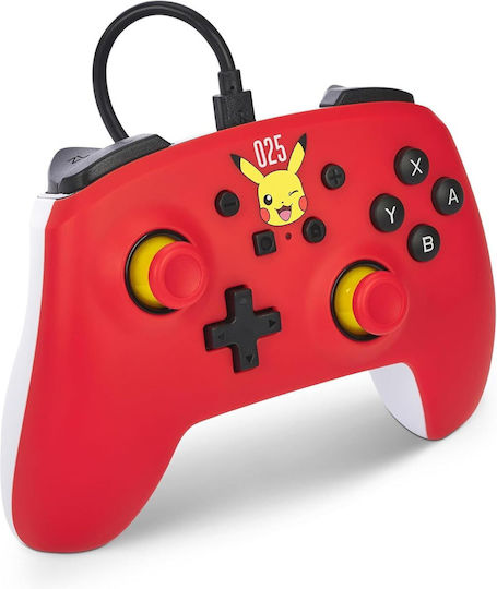 PowerA 323392 Gamepad Cu Fir Pentru Switch Laughing Pikachu