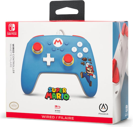PowerA 323390 Ενσύρματο Gamepad για Switch Brick Breaker Mario