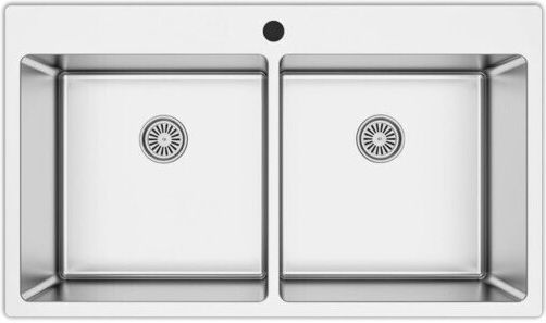 Asil AS 386 Ένθετος Inox Σατινέ Μ86xΠ50cm Ασημί