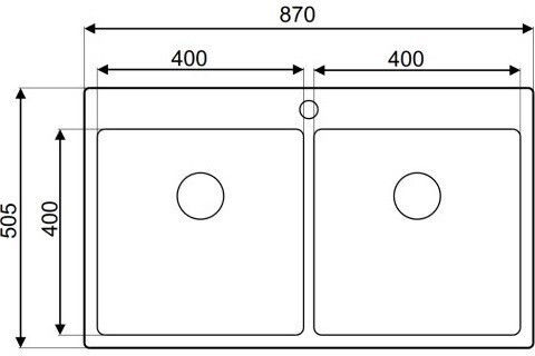 Asil AS 386 Ένθετος Νεροχύτης Inox Σατινέ Μ86xΠ50cm Ασημί