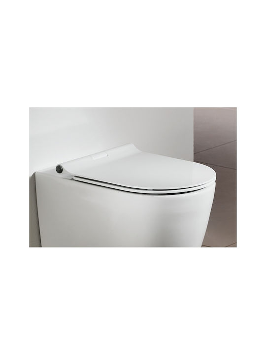 Serel Toilettenbrille Schlank Soft-Close Bakelit Weiß