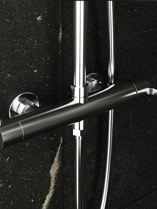 Orabella Shower Column with Mixer 88-118 Silver