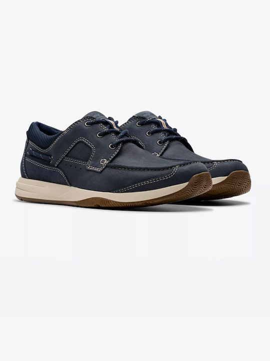 Clarks Lace Herren Mokassins in Blau Farbe