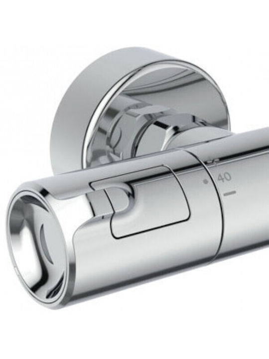 Ideal Standard Standard Ceratherm Adjustable Shower Column with Bathtub Mixer 90-120cm Silver
