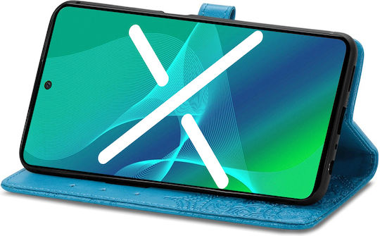 Book Piele artificială / Plastic / Silicon Albastru (Redmi Note 12S)