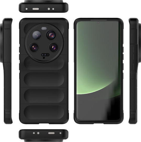 Задна корица Пластмаса / Силикон Черен (Xiaomi 13 Ultra)