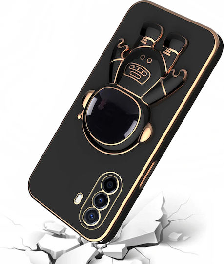 Umschlag Rückseite Silikon Schwarz (Huawei Nova Y70)