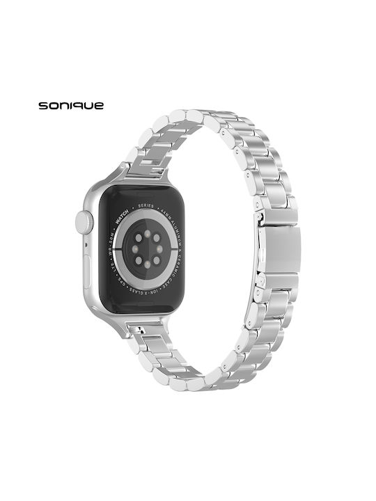 Sonique Classic Λουράκι Ασημί (Apple Watch 38/40/41/42mm) Sonique Classic Λουράκι Ασημί (Apple Watch 38/40/41/42mm)