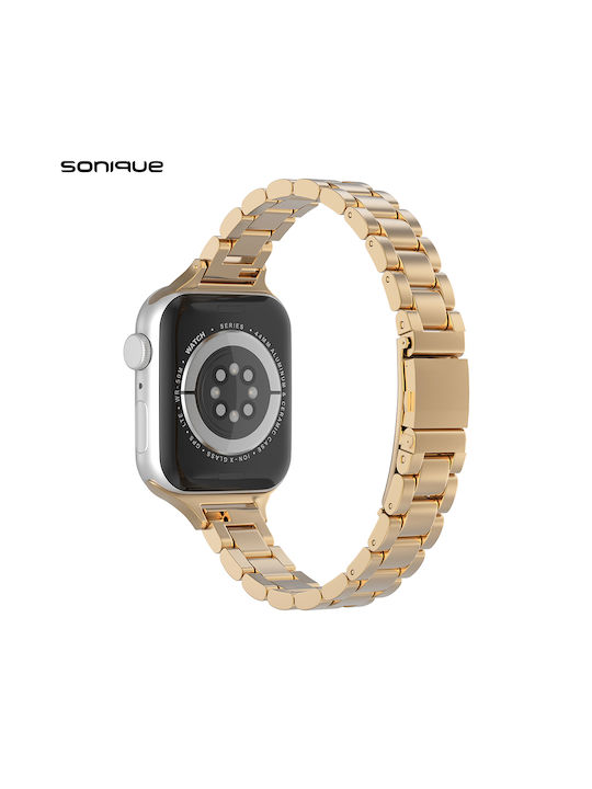 Sonique Classic Strap Stainless Steel Gold (Apple Watch 38/40/41/42mm)