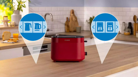 Bosch MyMoment Toaster 2 Slots 950W Red