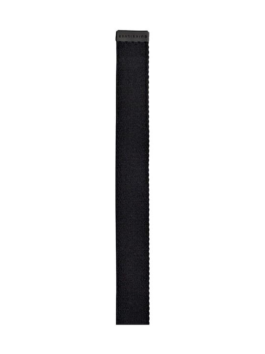 The Jam Men's Belt Fabric Webbing Belt Double Sided Black