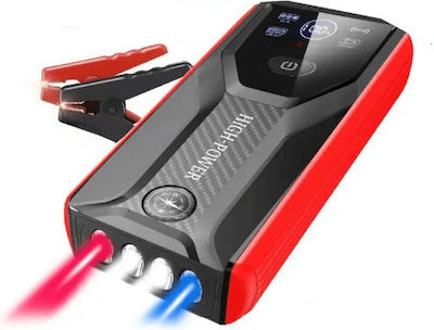 Andowl Portable Car Battery Starter 12V with Power Bank, USB and Flashlight