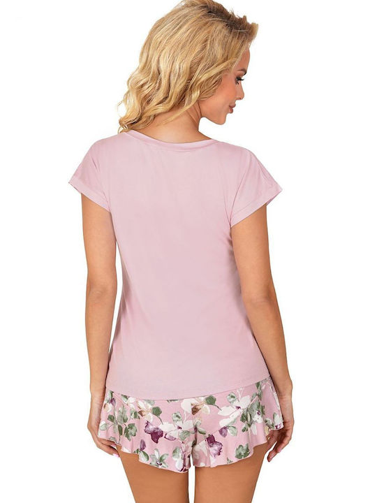 Donna Sommer Damen Pyjama-Set Rosa