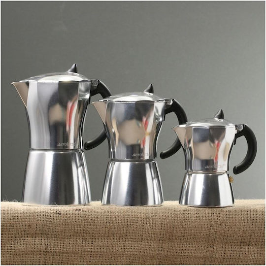 Aerolatte Μπρίκι Espresso 9cups Ασημί