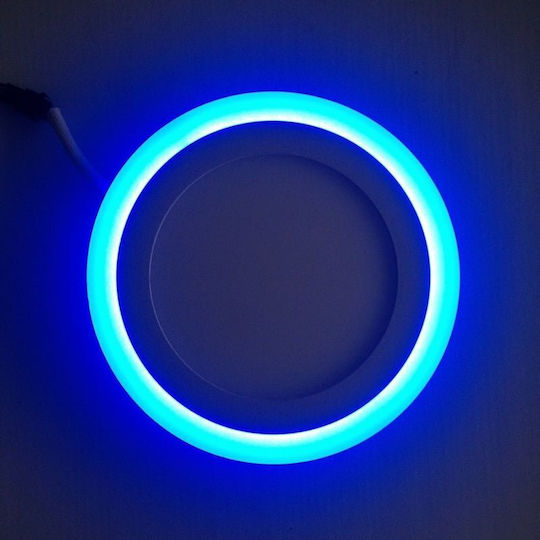 Кръгла LED Панел 18W с Синьо Светлина