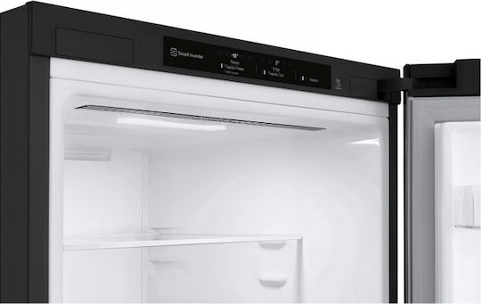 LG Fridge-Freezer 344lt NoFrost H186xW59.5xD68.2cm Black GBV3100DEP