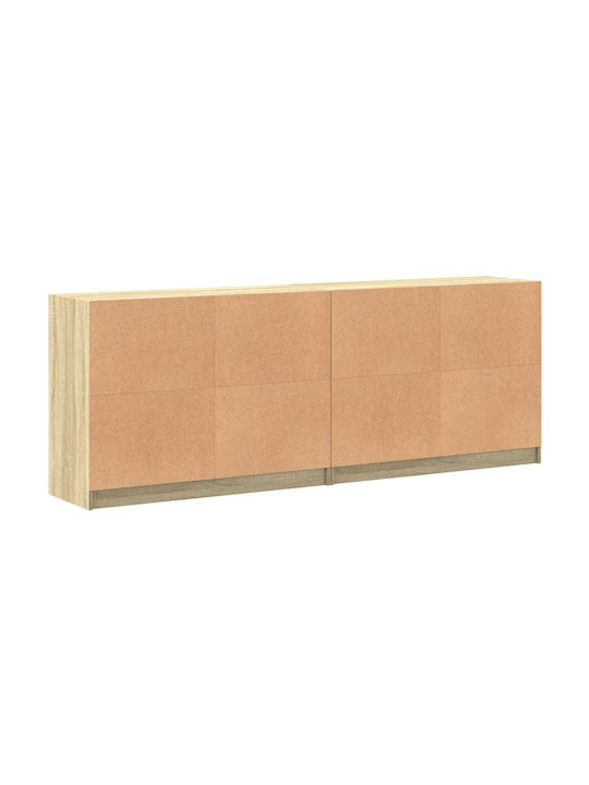 Sonoma Beech Bookcase 204x37x75cm