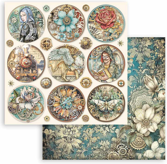 Stamperia Sir Vagabond Листа Scrapbooking 170гр/кв.м 10 листове 10бр