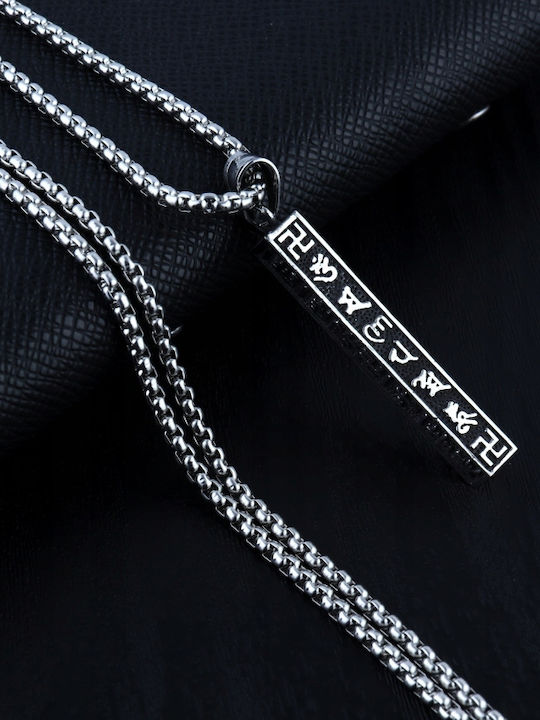Amulet Symbol Κολιέ από Ατσάλι