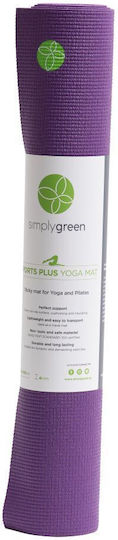 Simplygreen Sports Plus Exercise Mat Purple (180x65x0.4cm)