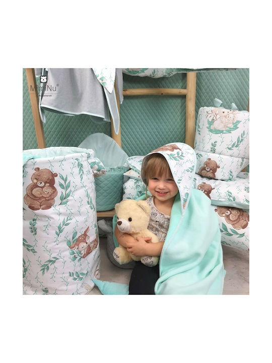 MimiNu Baby Sleep Pillow Minky Cold Mint 23x30cm