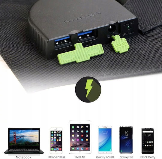 Allpowers Ηλιακό Panel Φορτιστής 100W με USB Output (Φορητών Συσκευών)