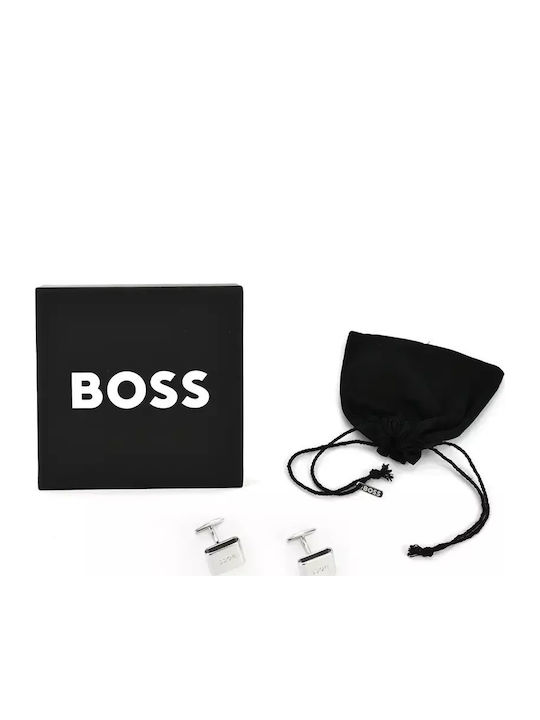 Boss Μανικετόκουμπα σε Ασημί Χρώμα