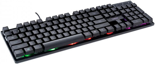 Spacer SP-GK-01 Set Gaming Tastatur mit RGB-Beleuchtung & Maus (Englisch US)
