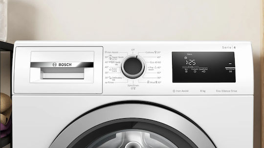 Bosch Πλυντήριο Ρούχων 8kg με Τεχνολογία Ατμού 1400 Στροφών Active Water Plus WAN28060BY
