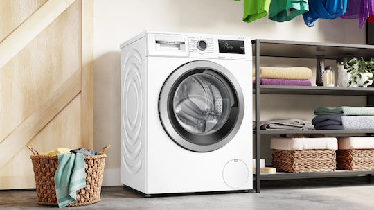 Bosch Πλυντήριο Ρούχων 8kg με Τεχνολογία Ατμού 1400 Στροφών Active Water Plus WAN28060BY