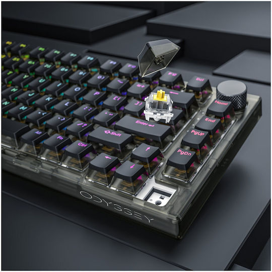Yenkee YKB 30 Odyssey Gaming Μηχανικό Πληκτρολόγιο με Gateron G-Pro Red διακόπτες και RGB φωτισμό (Αγγλικό US)