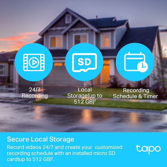 TP-LINK Tapo C500 v1 IP Surveillance Camera Wi-Fi Full HD 1080p Waterproof with Two-Way Communication