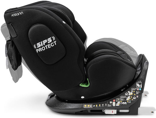 One 360° S Car Seat i-Size with Isofix All Black 0-36 kg