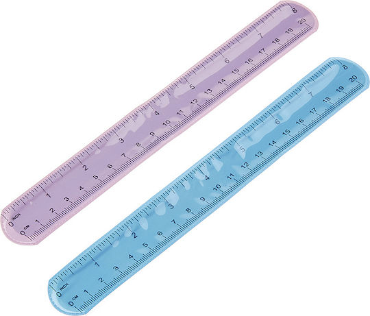 Nuova Vita Rigla Element Decorativ Pentru Creații DIY Albastru 22x12cm