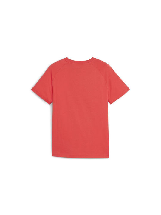 Puma Kids T-shirt Red Active Sports Graphic Style