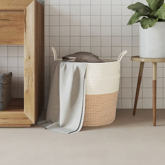 vidaXL Storage Basket Fabric Brown 43x43x38cm 1pcs