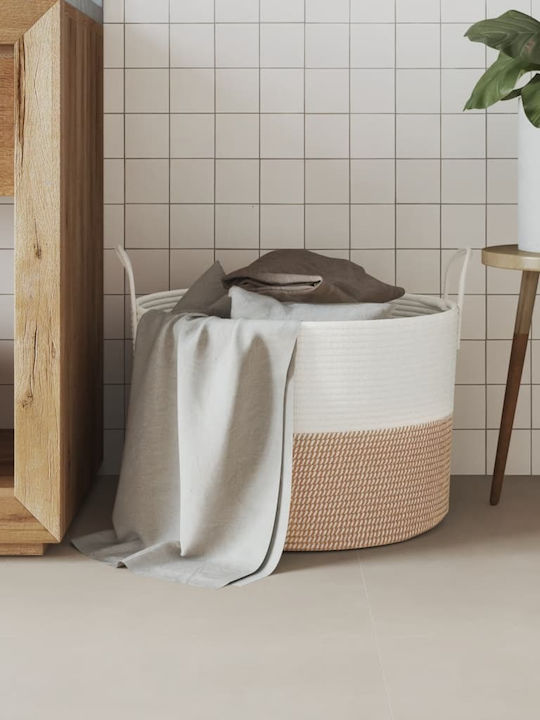 vidaXL Storage Basket Fabric Brown 51x51x33cm 1pcs