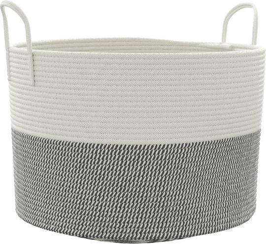 vidaXL Καλάθι Αποθήκευσης Υφασμάτινο Γκρι 51x51x33cm