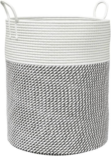 vidaXL Καλάθι Αποθήκευσης Υφασμάτινο Γκρι 38x38x46cm vidaXL Καλάθι Αποθήκευσης Υφασμάτινο Γκρι 38x38x46cm