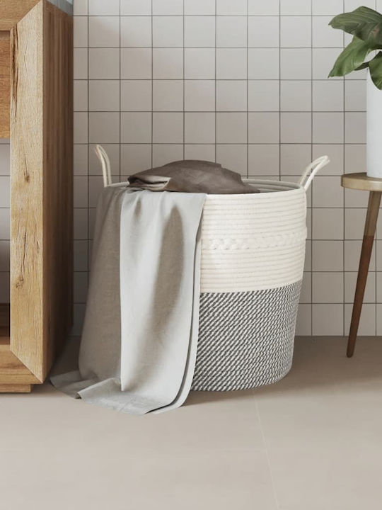 vidaXL Storage Basket Fabric Gray 43x43x38cm 1pcs