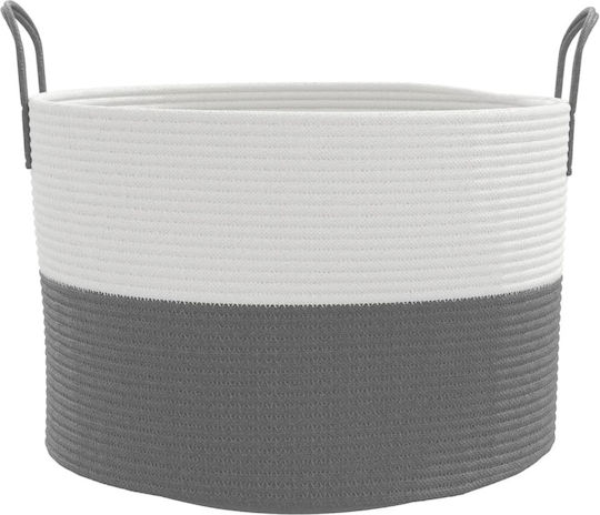 vidaXL Coș de Depozitare Tesatura Gri 51x51x33cm 1buc