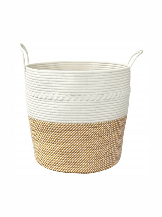 vidaXL Storage Basket Fabric Brown 43x43x38cm 1pcs