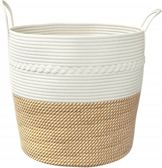 vidaXL Storage Basket Fabric Brown 43x43x38cm 1pcs