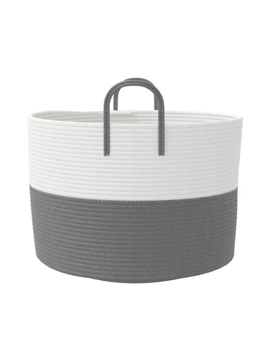 vidaXL Storage Basket Fabric Gray 51x51x33cm 1pcs