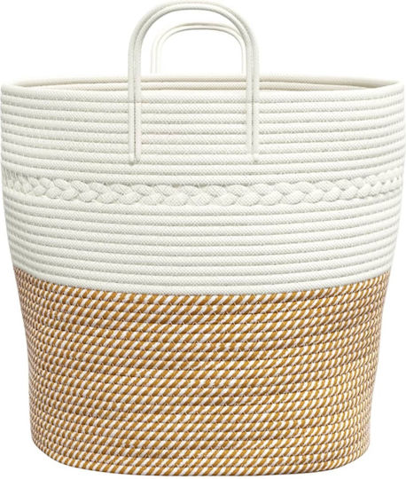 vidaXL Storage Basket Fabric Brown 43x43x38cm 1pcs