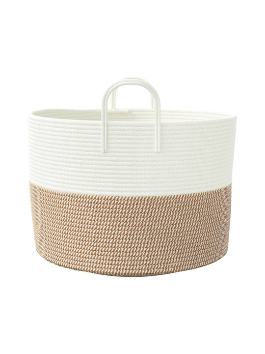 vidaXL Storage Basket Fabric Brown 51x51x33cm 1pcs