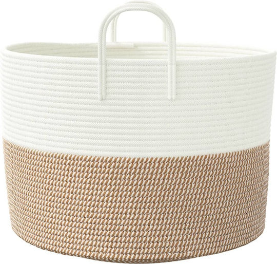 vidaXL Καλάθι Αποθήκευσης Υφασμάτινο Καφέ 51x51x33cm