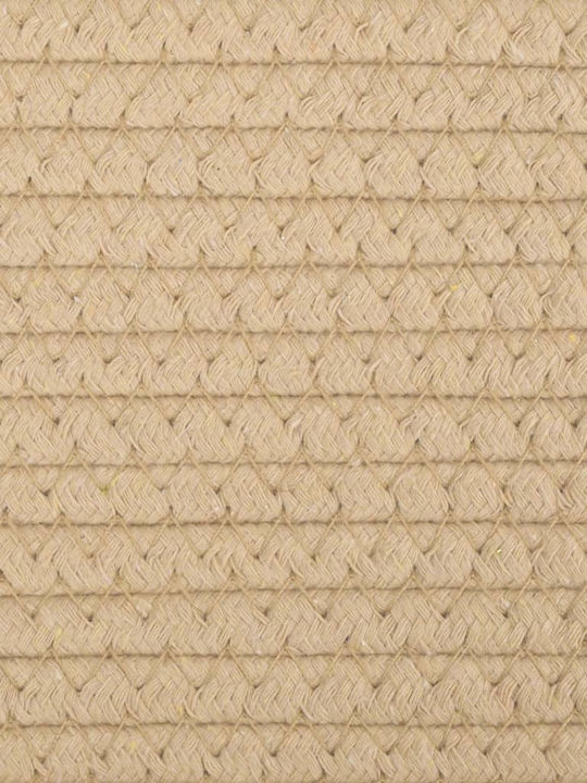 vidaXL Καλάθι Αποθήκευσης Υφασμάτινο Μπεζ 43x43x38cm